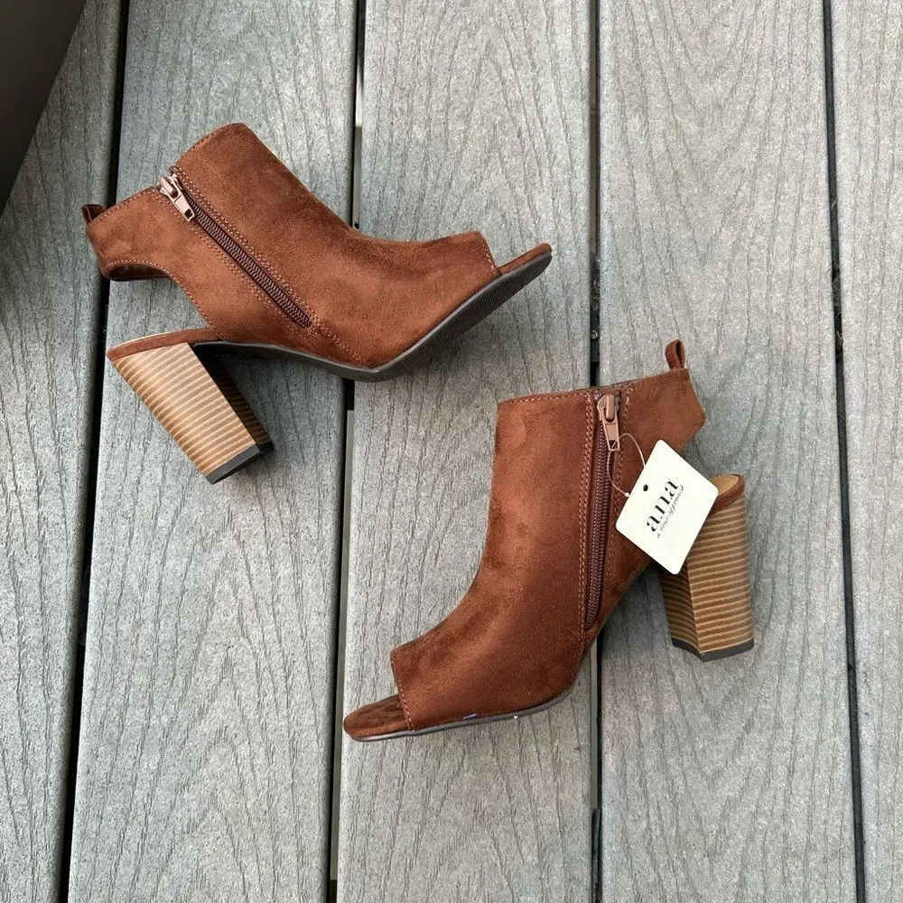 A.N.A Muse Open Toe Bootie - Picture 2 of 10